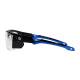 Phillips Safety Plastic Frame Radiation Glasses Model 220 - Black/Blue (Left Side View)