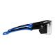 Phillips Safety Plastic Frame Radiation Glasses Model 220 - Black/Blue (Right Side View)
