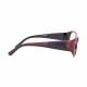 Model 230 Women's Plastic Frame Radiation Glasses - Red/Black