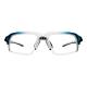 Phillips Safety Plastic Frame Radiation Glasses Model 240 - Blue/Clear (Front View)