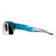 Phillips Safety Plastic Frame Radiation Glasses Model 240 - Blue/Clear (Left Side View)