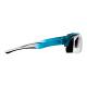 Phillips Safety Plastic Frame Radiation Glasses Model 240 - Blue/Clear (Right Side View)