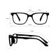 Phillips Safety Plastic Frame Radiation Glasses Model 240 - Frame Dimensions