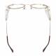 Metal Radiation Glasses with Side Shields Model 500 - Gold