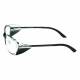 Model 525 Metal Radiation Glasses with Slim Side Shields - Black