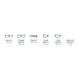 Model 700 Titanium Framed Radiation Glasses - Dimensions