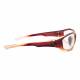 Model 703 Angled Frame Radiation Eyewear - Brown Fade