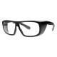 Phillips Safety Plastic Frame Radiation Glasses Model 9388 - Black (Left Angle View)