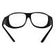 Phillips Safety Fit Over Radiation Glasses Model ESC302N - Black (Back View)