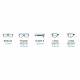 Plastic Frame Radiation Glasses Model EX601