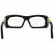 Plastic Frame Radiation Glasses Model EX601 - Matte Apple Green with Foam Gasket EX601BFS-AP-50SS