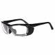 Plastic Frame Radiation Glasses Model EX601 - Black with Foam Gasket EX601BFS-BK-50SS