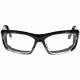 Plastic Frame Radiation Glasses Model EX601 - Black with Foam Gasket EX601BFS-BK-50SS