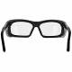 Plastic Frame Radiation Glasses Model EX601 - Black with Foam Gasket EX601BFS-BK-50SS