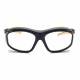 Model F10 Economy Radiation Glasses - Black with Yellow Accents