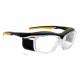 Model F10 Economy Radiation Glasses - Clear & Black with Yellow Accents