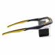 Model F10 Economy Radiation Glasses - Clear & Black with Yellow Accents
