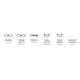 Model F126 Radiation Glasses - Dimensions