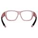 Phillips Safety Fit Over Radiation Glasses Model FitProtek - Pink (Back View)