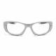 Silver Wrap Around Radiation Glasses Model MX30 - Frame Size 55-20-130