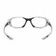 Silver Wrap Around Radiation Glasses Model MX30 - Frame Size 55-20-130
