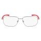 Phillips Safety Nike 4317 Radiation Glasses, Frame Size 55-14-145 - Satin Gunmetal/University Red 076-55