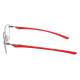 Phillips Safety Nike 4317 Radiation Glasses, Frame Size 55-14-145 - Satin Gunmetal/University Red 076-55