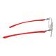 Phillips Safety Nike 4317 Radiation Glasses, Frame Size 55-14-145 - Satin Gunmetal/University Red 076-55