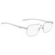 Phillips Safety Nike 4317 Radiation Glasses, Frame Size 55-14-145 - Satin Silver/Wolf Gray 4317N-045-55