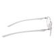 Phillips Safety Nike 4317 Radiation Glasses, Frame Size 55-14-145 - Satin Silver/Wolf Gray 4317N-045-55