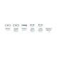 Nike 7246 Radiation Glasses - Dimensions