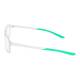 Phillips Safety Nike 7291 Radiation Glasses - Matte Light Silver/Stad Green 051