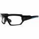 Wrap Around Radiation Glasses Model Q368 - Black/Blue