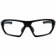 Wrap Around Radiation Glasses Model Q368 - Black/Blue