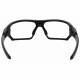 Wrap Around Radiation Glasses Model Q368 - Black/Blue