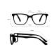 Phillips Safety Ray Ban Clubmaster Classic Radiation Glasses - Frame Measurements