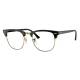 Phillips Safety Ray Ban Clubmaster Classic Radiation Glasses - Polished Black On Gold RB3016-W0365-51
