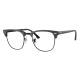 Phillips Safety Ray Ban Clubmaster Classic Radiation Glasses - Polished Gray On Black RB3016-1367B1-51
