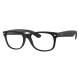 Phillips Safety Ray Ban New Wayfarer Classic Radiation Glasses - Matte Rubber Black RB2132-622/R5-55