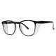 Phillips Safety Plastic Frame Radiation Glasses Model SQ5062 - Black (Left Angle View)