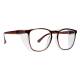 Phillips Safety Plastic Frame Radiation Glasses Model SQ5062 - Brown (Right Angle View)