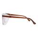 Phillips Safety Plastic Frame Radiation Glasses Model SQ5062 - Brown (Right Side View)