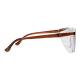 Phillips Safety Plastic Frame Radiation Glasses Model SQ5062 - Brown (Right Side View)
