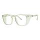 Phillips Safety Plastic Frame Radiation Glasses Model SQ5062 - Green (Left Angle View)