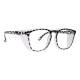 Phillips Safety Plastic Frame Radiation Glasses Model SQ5062 - Hawskbill Black (Right Angle View)