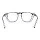 Phillips Safety Plastic Frame Radiation Glasses Model SQ5062 - Hawskbill Black (Back View)