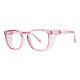 Phillips Safety Plastic Frame Radiation Glasses Model SQ5062 - Pink (Left Angle View)