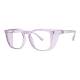 Phillips Safety Plastic Frame Radiation Glasses Model SQ5062 - Purple (Left Angle View)
