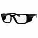 Plastic Frame Radiation Safety Glasses Model T9538S - Black