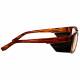 Plastic Frame Radiation Safety Glasses Model T9538S - Brown